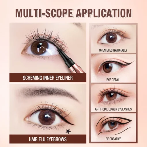 ايلاينر اسود  Black Slim Line Eyeliner - Image 4