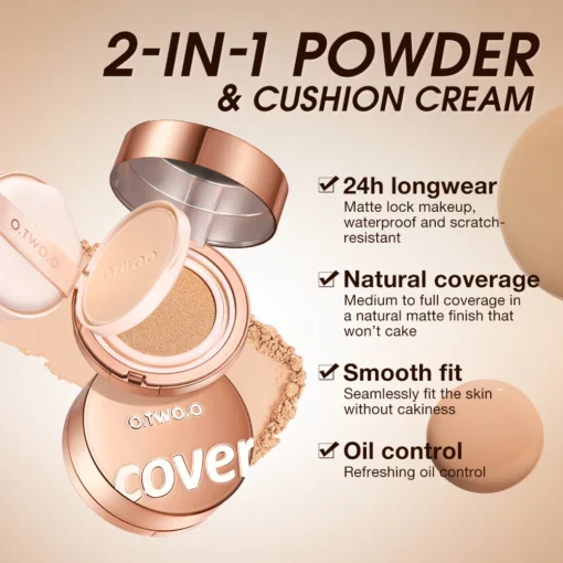 فاونديش و باودر مضغوط  2في1 - Foundation & Setting Powder - Image 3